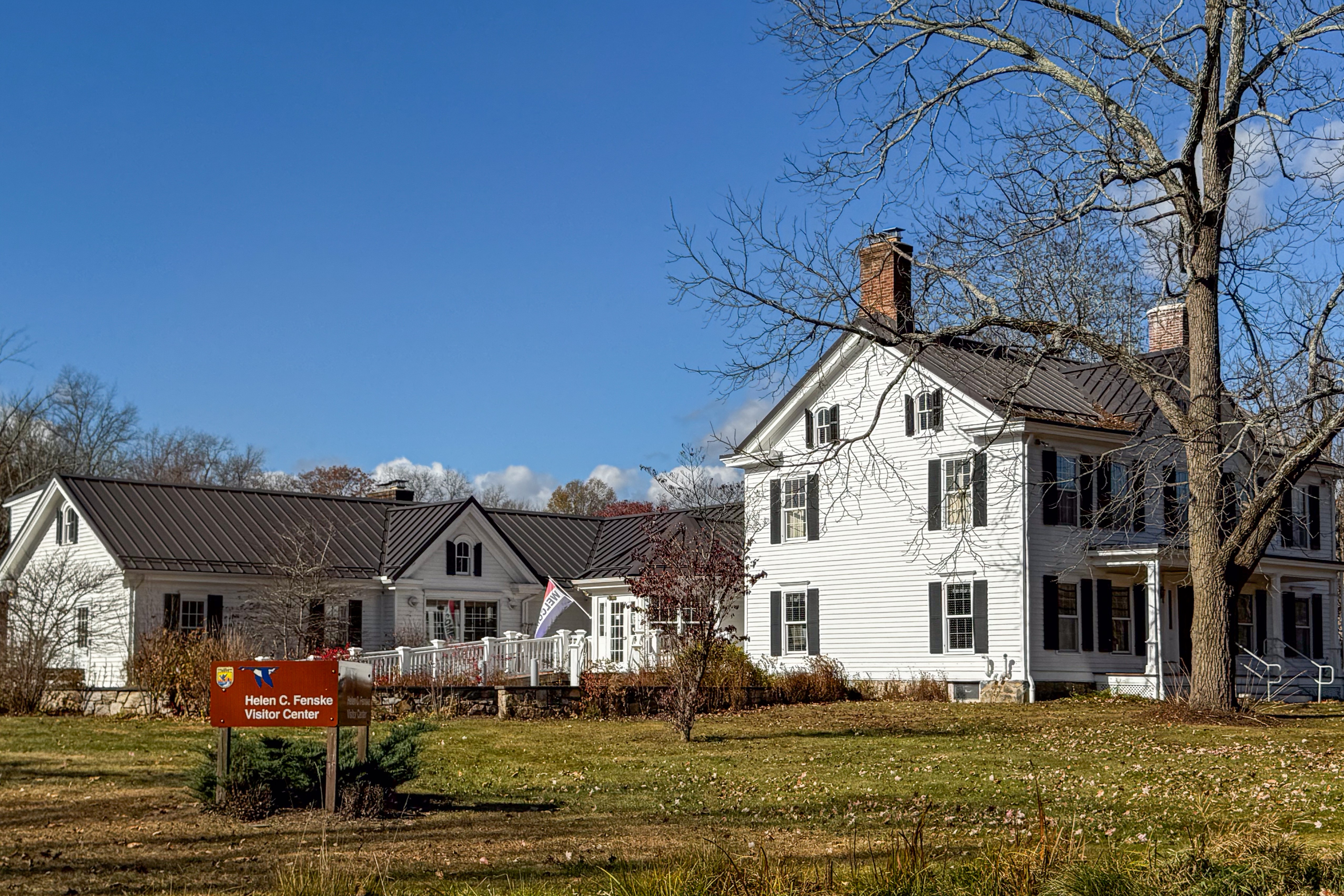 white building